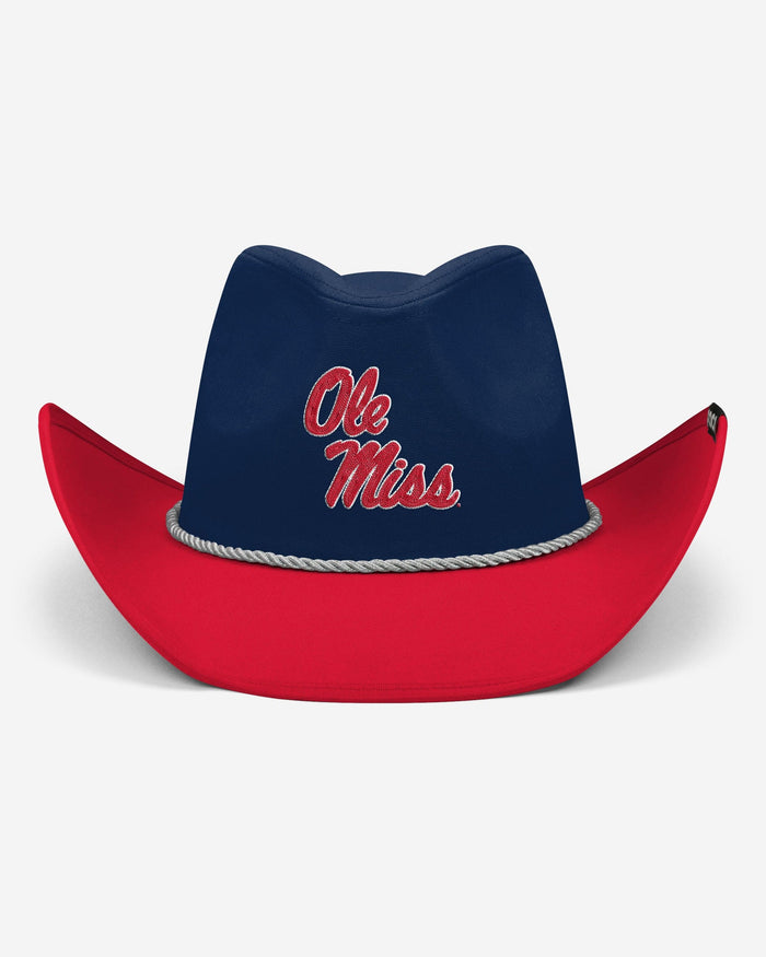 Ole Miss Rebels Two Tone Cowboy Hat FOCO - FOCO.com