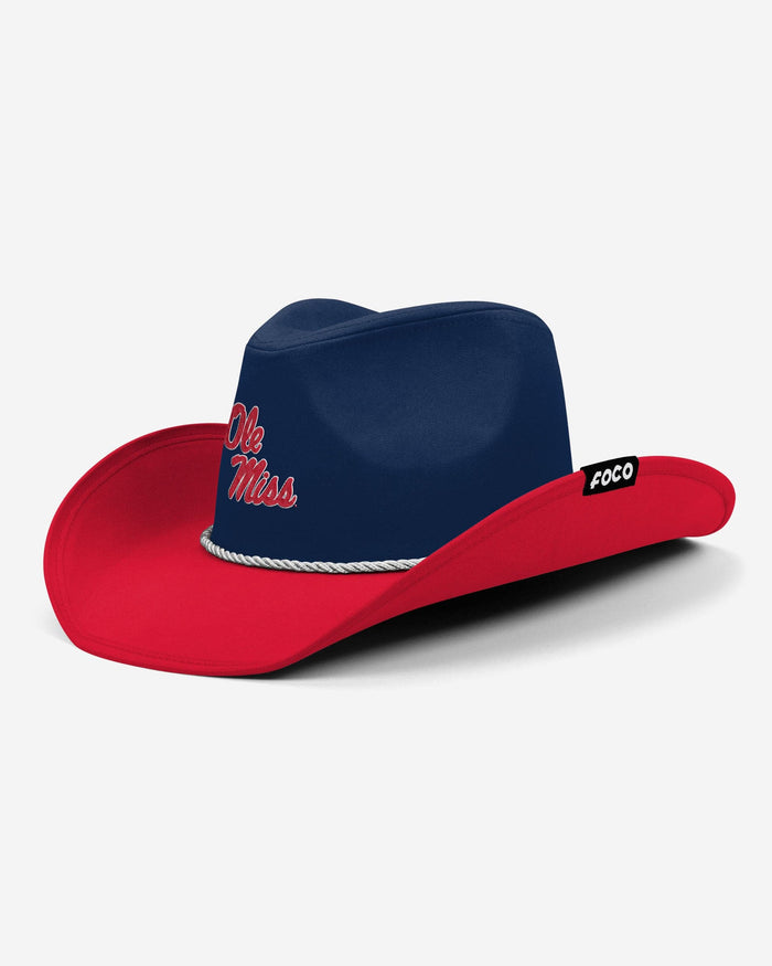 Ole Miss Rebels Two Tone Cowboy Hat FOCO - FOCO.com