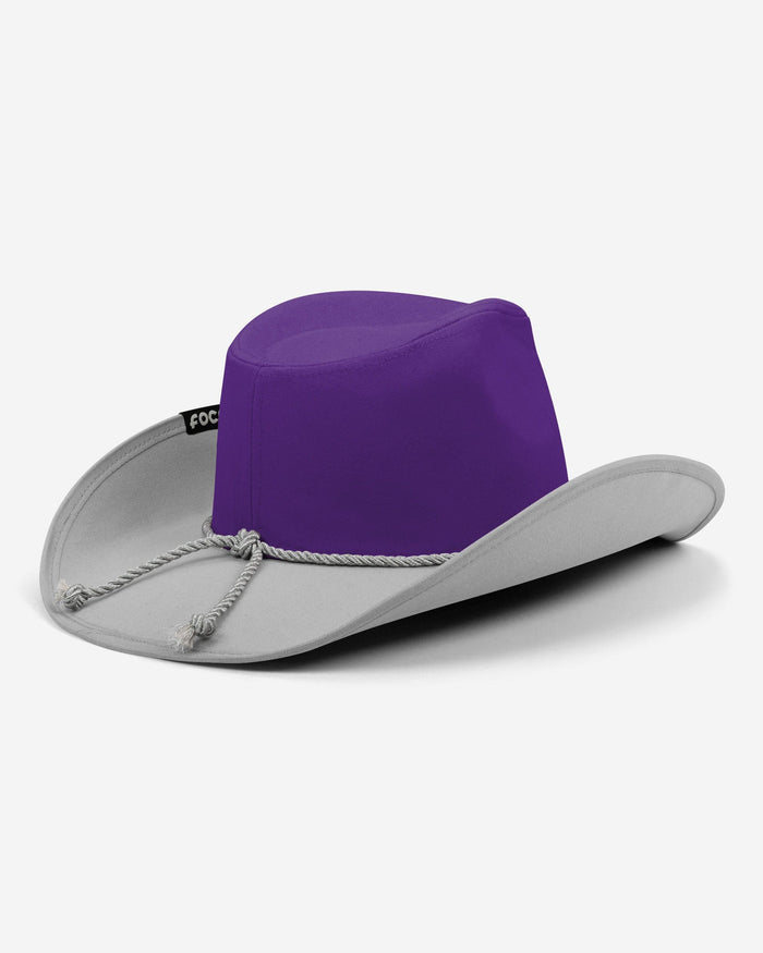 TCU Horned Frogs Two Tone Cowboy Hat FOCO - FOCO.com