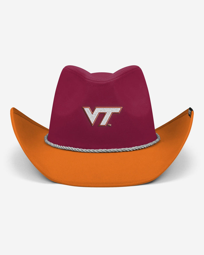 Virginia Tech Hokies Two Tone Cowboy Hat FOCO - FOCO.com