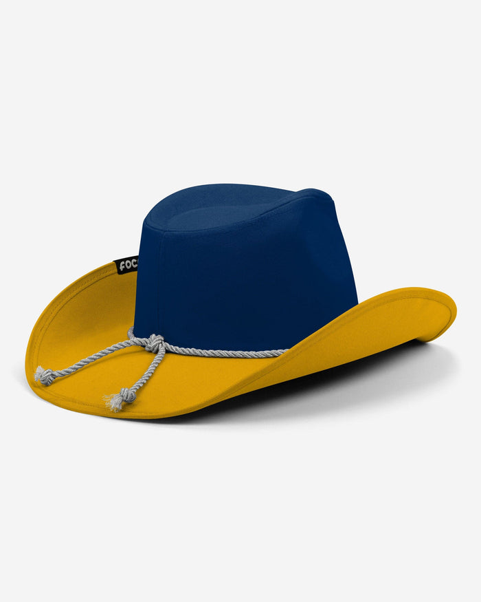 West Virginia Mountaineers Two Tone Cowboy Hat FOCO - FOCO.com