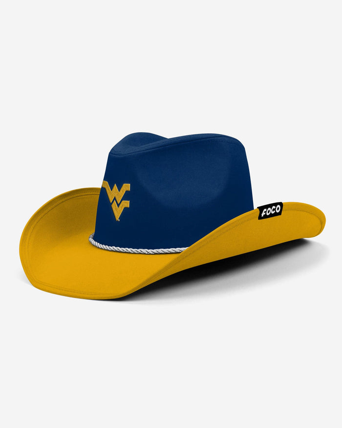 West Virginia Mountaineers Two Tone Cowboy Hat FOCO - FOCO.com