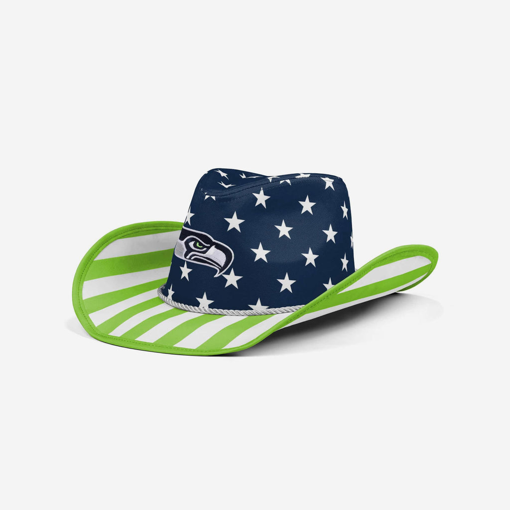 Seattle Seahawks Americana Cowboy Hat FOCO - FOCO.com