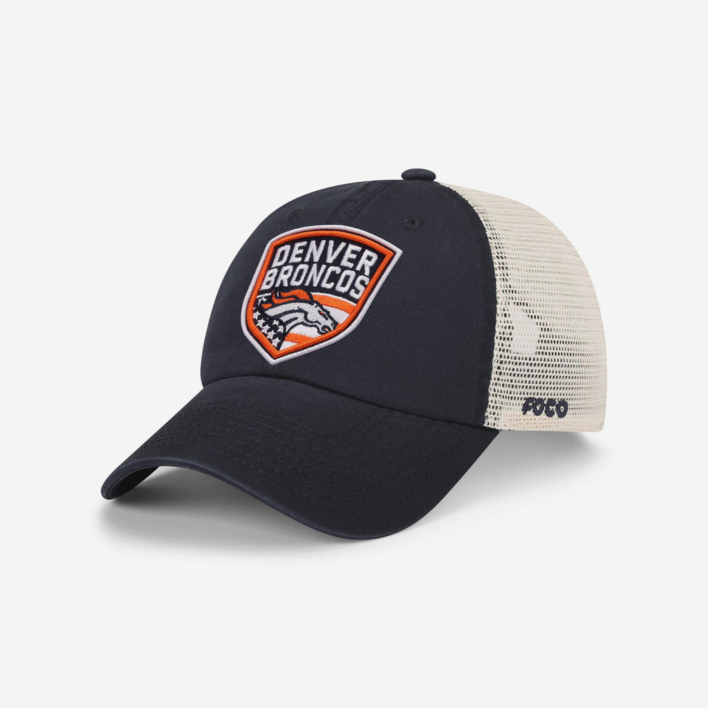 Denver Broncos Americana Patch Casual Trucker Cap FOCO - FOCO.com