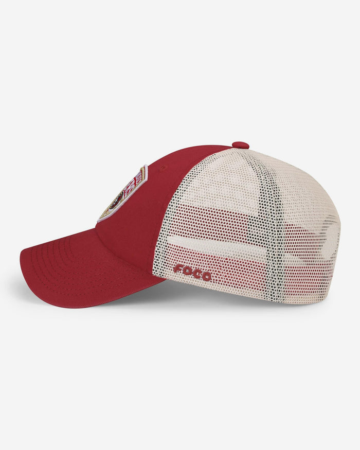 San Francisco 49ers Americana Patch Casual Trucker Cap FOCO - FOCO.com
