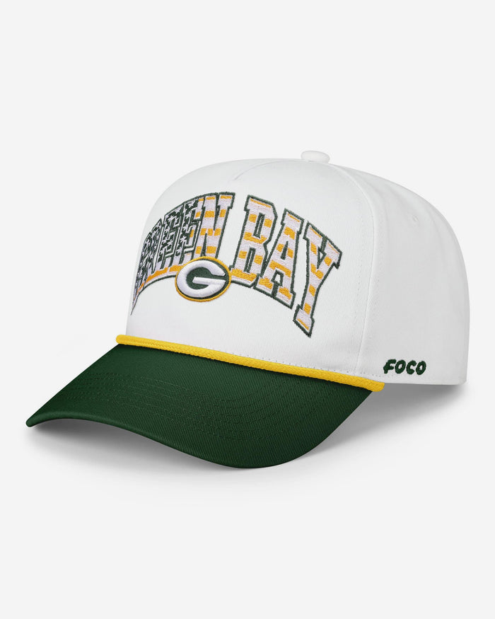 Green Bay Packers Americana Wordmark Marquee RF Cap FOCO - FOCO.com