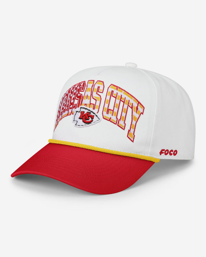Kansas City Chiefs Americana Wordmark Marquee RF Cap FOCO - FOCO.com