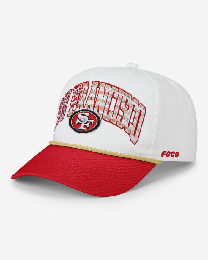 San Francisco 49ers Americana Wordmark Marquee RF Cap FOCO - FOCO.com