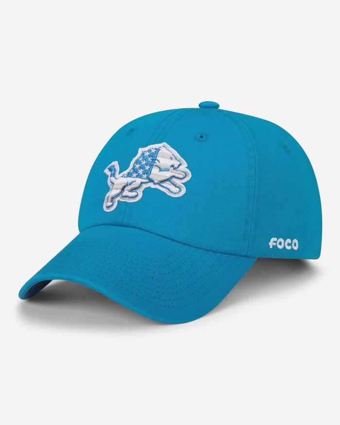 Detroit Lions Americana Primary Logo Casual Cap FOCO - FOCO.com