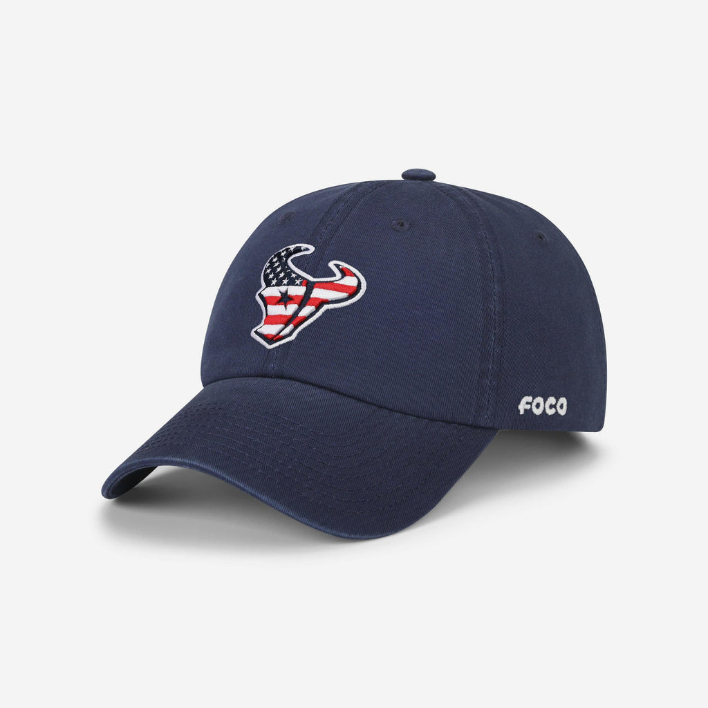 Houston Texans Americana Primary Logo Casual Cap FOCO - FOCO.com