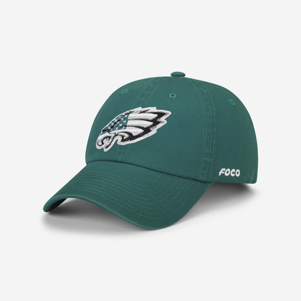 Philadelphia Eagles Americana Primary Logo Casual Cap FOCO - FOCO.com