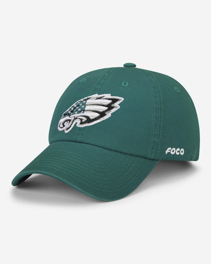 Philadelphia Eagles Americana Primary Logo Casual Cap FOCO - FOCO.com