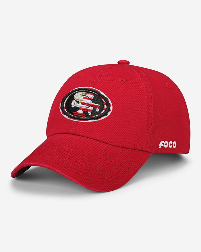San Francisco 49ers Americana Primary Logo Casual Cap FOCO - FOCO.com