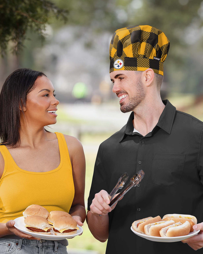 Pittsburgh Steelers Plaid Chef Hat FOCO - FOCO.com