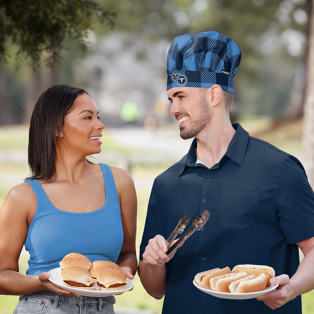 Tennessee Titans Plaid Chef Hat FOCO