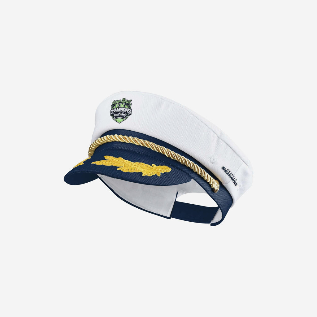 Seattle Seahawks Super Bowl LX Champions Captains Hat FOCO - FOCO.com