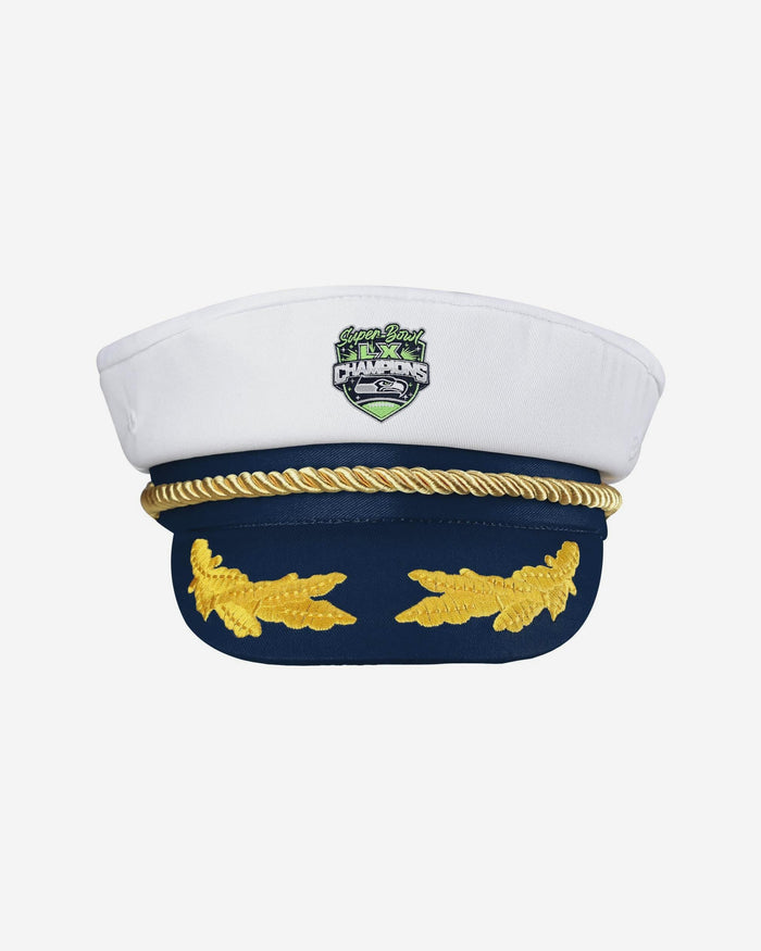 Seattle Seahawks Super Bowl LX Champions Captains Hat FOCO - FOCO.com