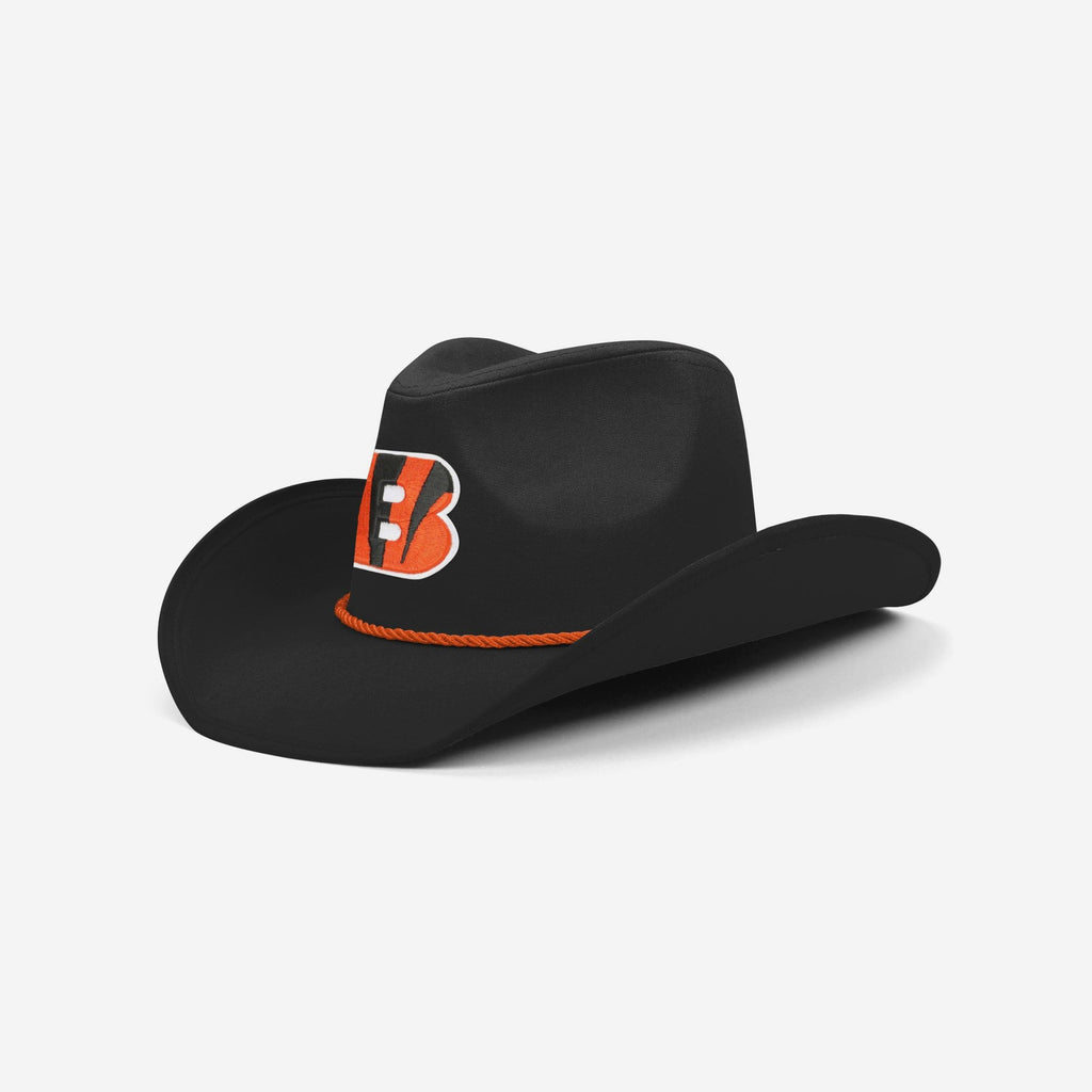 Cincinnati Bengals Black Cowboy Hat FOCO - FOCO.com