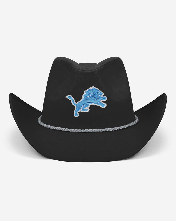 Detroit Lions Black Cowboy Hat FOCO - FOCO.com