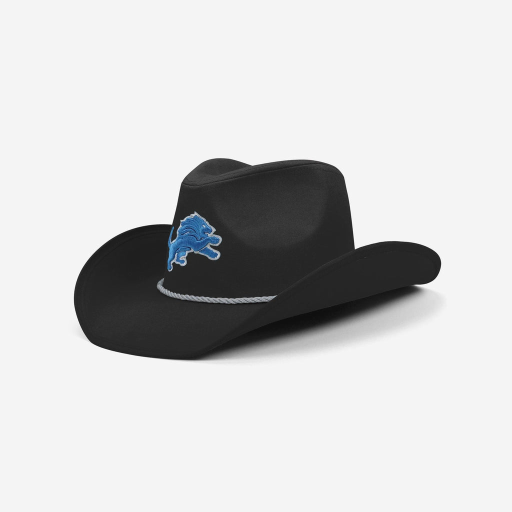 Detroit Lions Black Cowboy Hat FOCO - FOCO.com