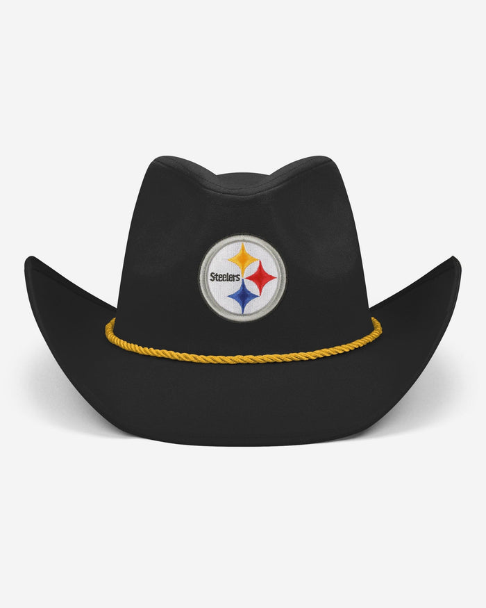Pittsburgh Steelers Black Cowboy Hat FOCO - FOCO.com