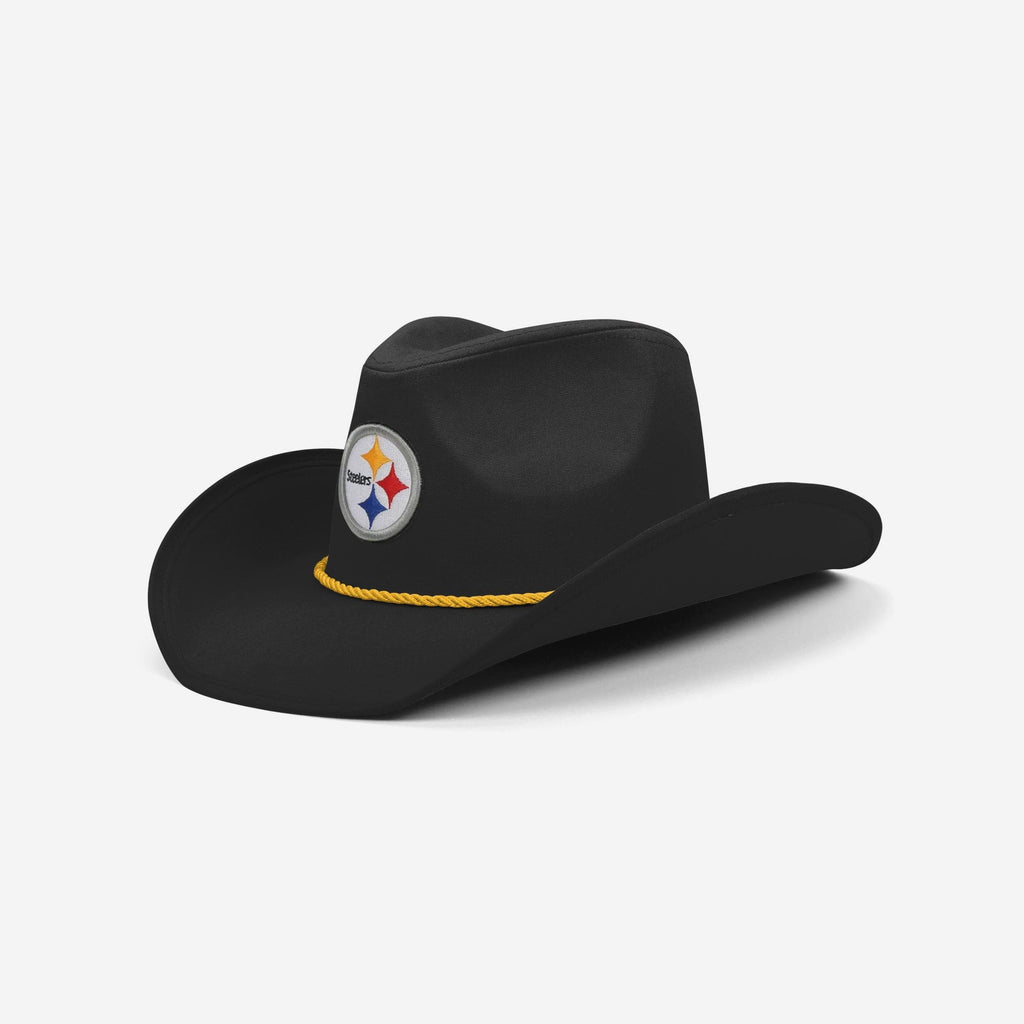 Pittsburgh Steelers Black Cowboy Hat FOCO - FOCO.com