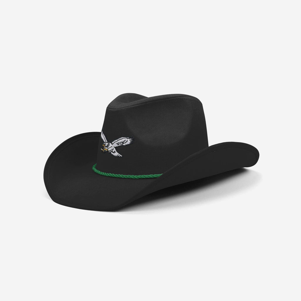Philadelphia Eagles Retro Black Cowboy Hat FOCO - FOCO.com
