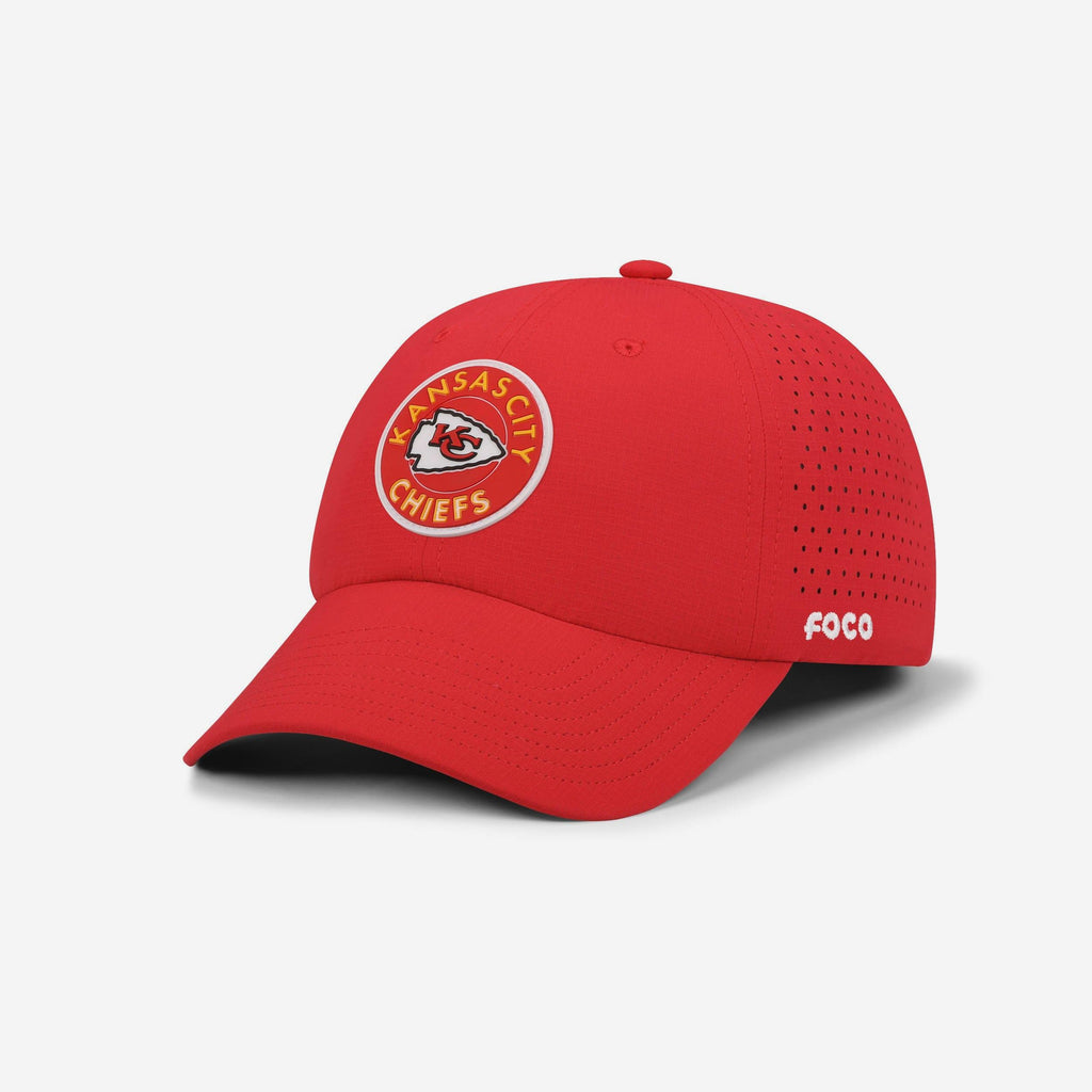 Kansas City Chiefs Circular Patch Casual Cap FOCO - FOCO.com