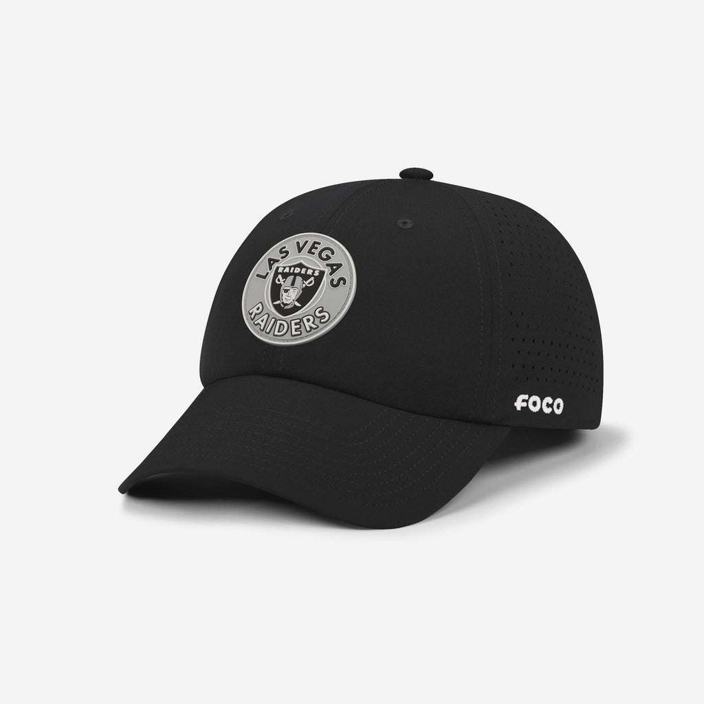 Las Vegas Raiders Circular Patch Casual Cap FOCO - FOCO.com