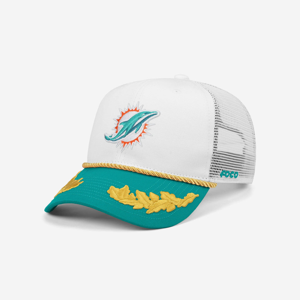 Miami Dolphins Captains Trucker Cap FOCO - FOCO.com