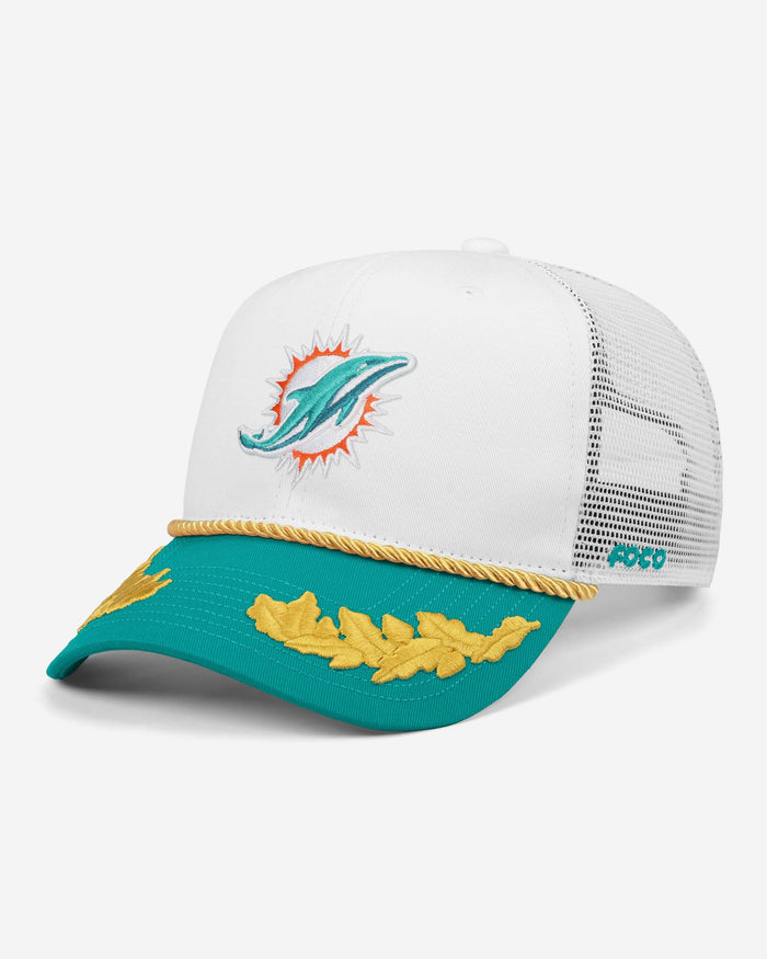 Miami Dolphins Captains Trucker Cap FOCO - FOCO.com