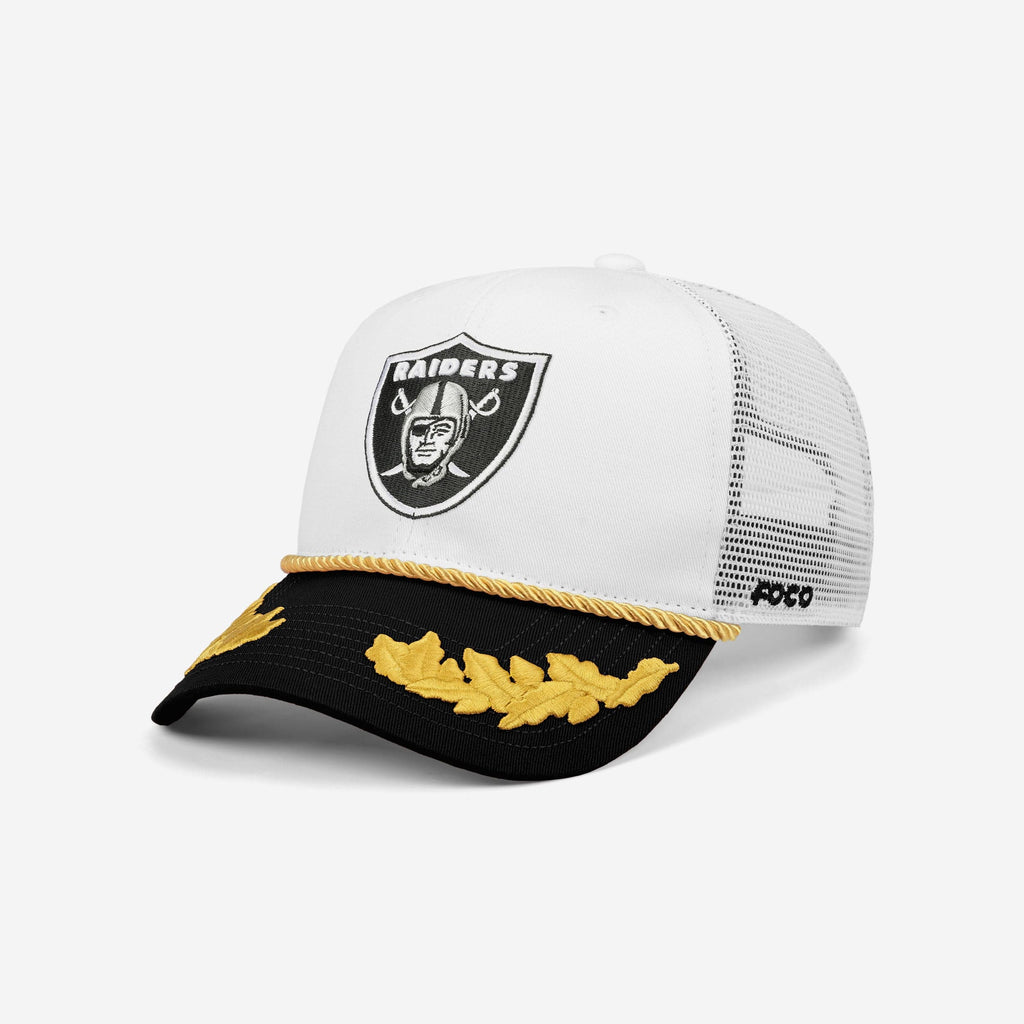 Las Vegas Raiders Captains Trucker Cap FOCO - FOCO.com