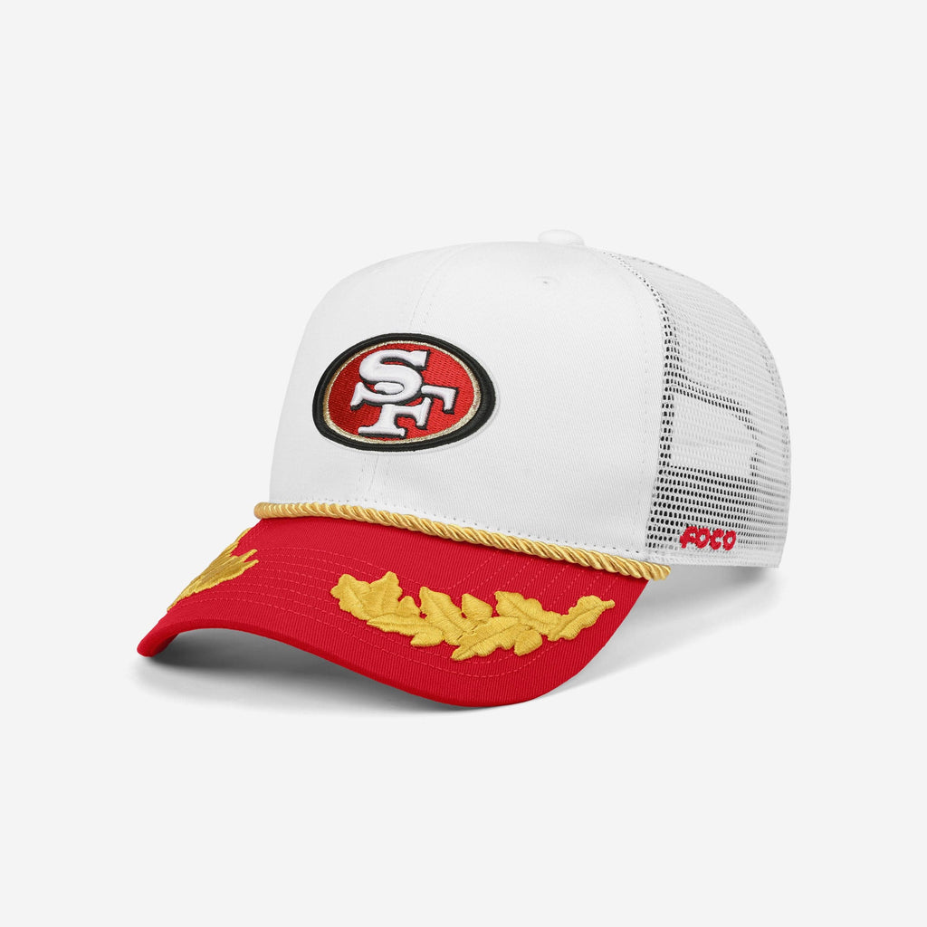 San Francisco 49ers Captains Trucker Cap FOCO - FOCO.com