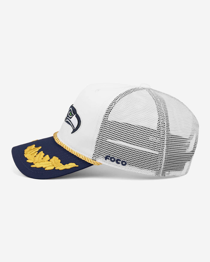 Seattle Seahawks Captains Trucker Cap FOCO - FOCO.com