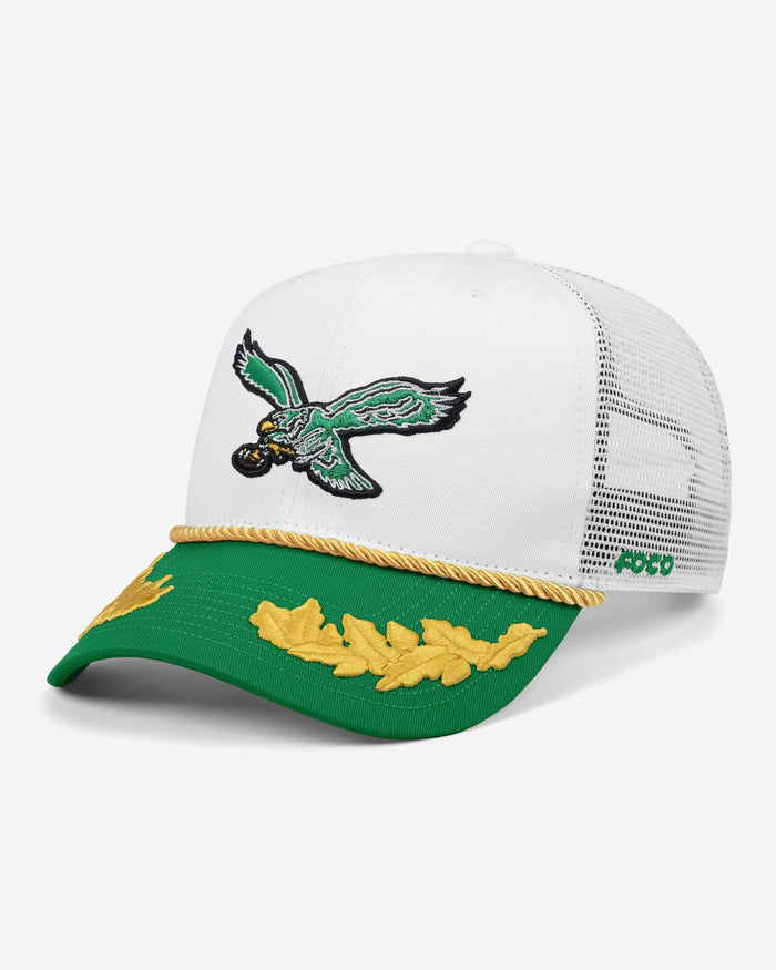 Philadelphia Eagles Kelly Green Retro Captains Trucker Cap FOCO - FOCO.com