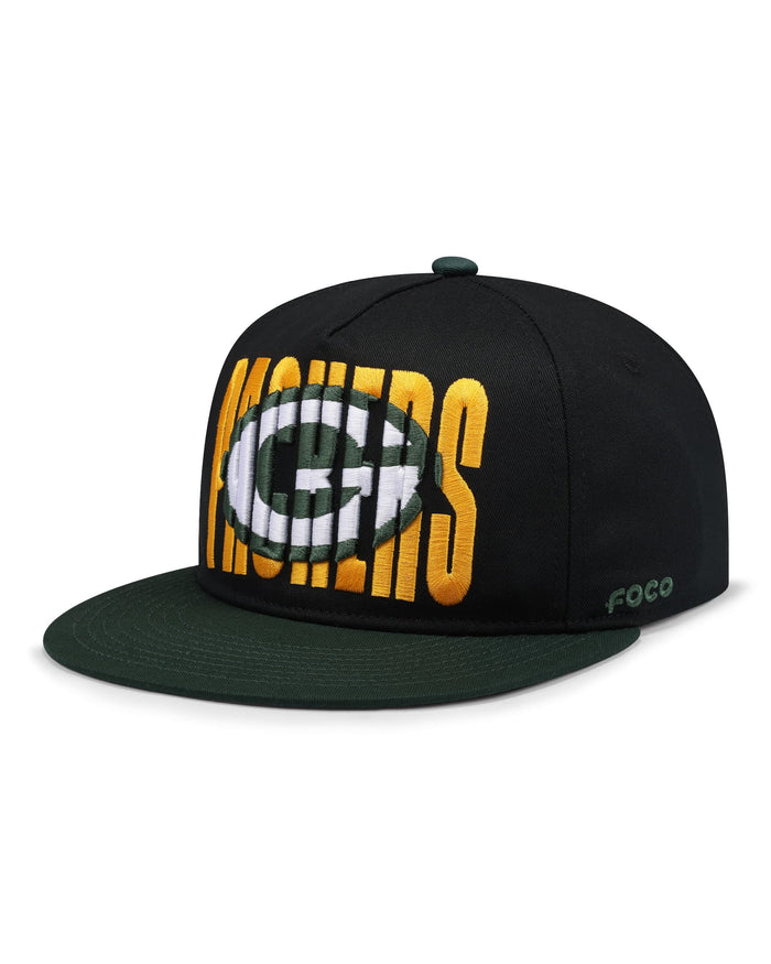 Green Bay Packers Cut Logo Primetime RF Cap FOCO - FOCO.com