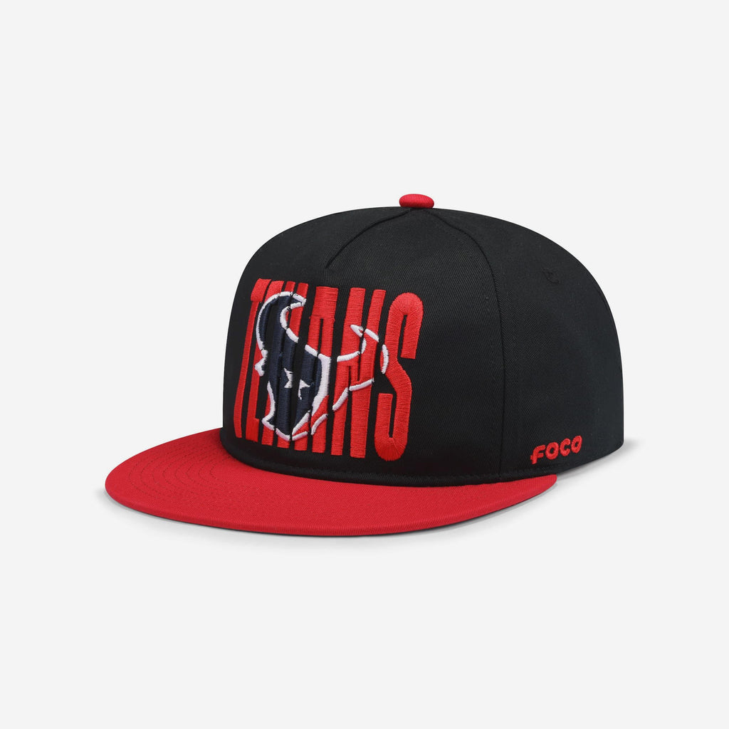 Houston Texans Cut Logo Primetime RF Cap FOCO - FOCO.com