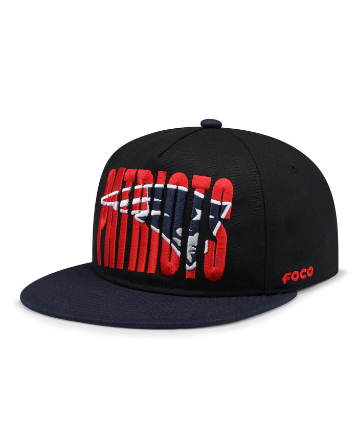 New England Patriots Cut Logo Primetime RF Cap FOCO - FOCO.com