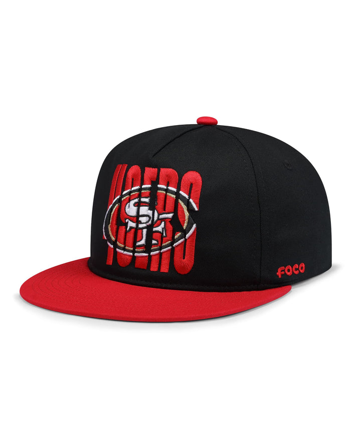 San Francisco 49ers Cut Logo Primetime RF Cap FOCO - FOCO.com