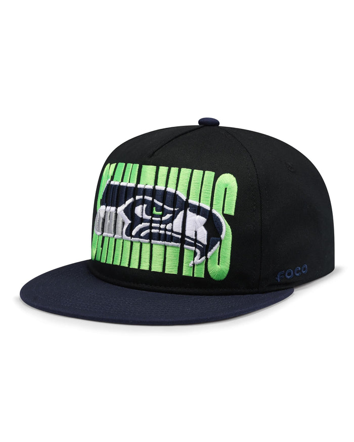 Seattle Seahawks Cut Logo Primetime RF Cap FOCO - FOCO.com