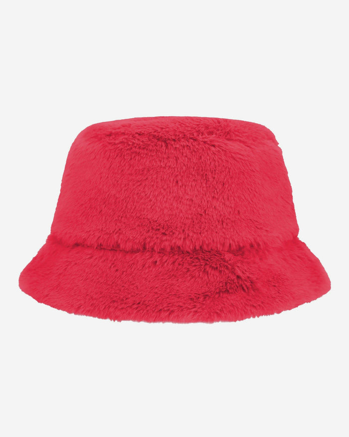 Kansas City Chiefs Reversible Faux Fur Bucket Hat FOCO - FOCO.com