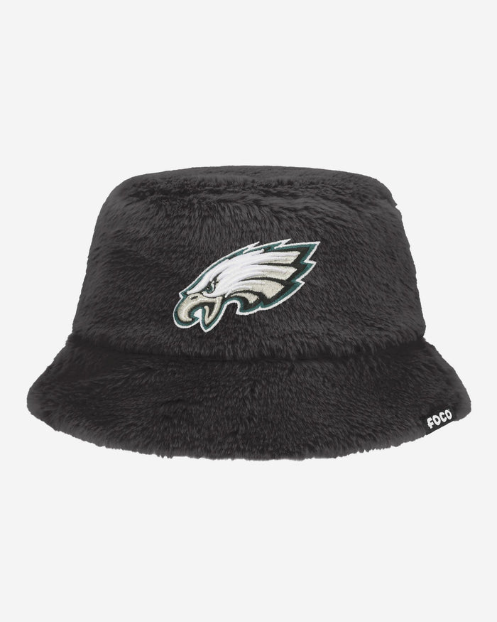 Philadelphia Eagles Reversible Faux Fur Bucket Hat FOCO - FOCO.com