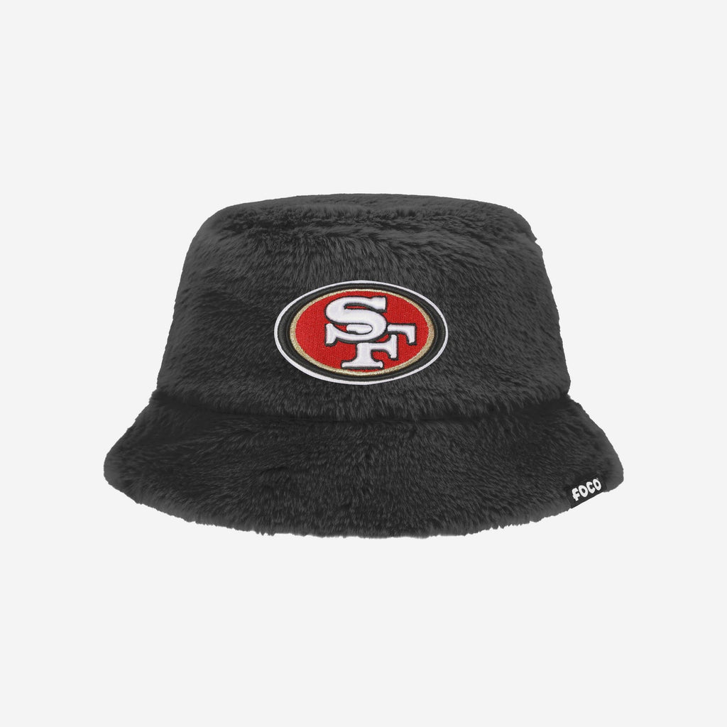 San Francisco 49ers Reversible Faux Fur Bucket Hat FOCO - FOCO.com