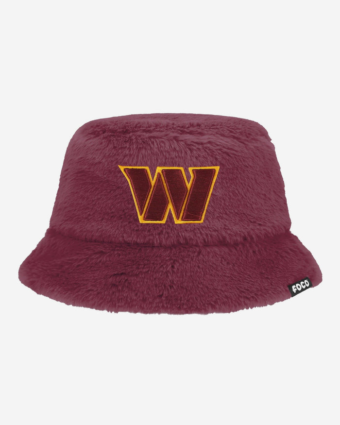 Washington Commanders Reversible Faux Fur Bucket Hat FOCO - FOCO.com