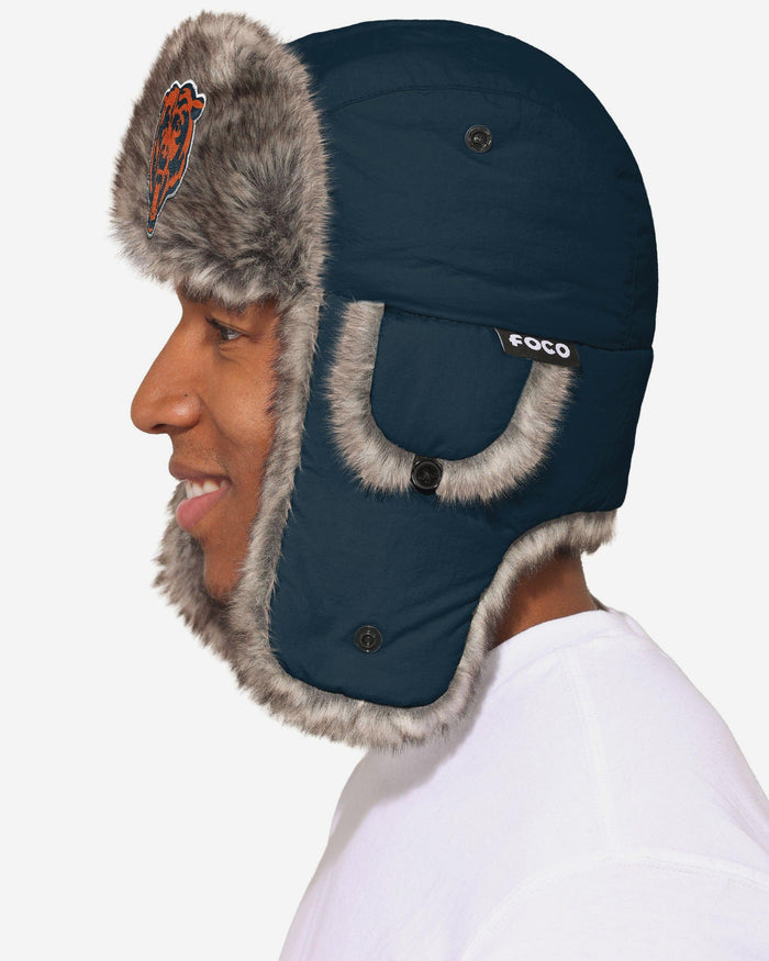 Chicago Bears Faux Fur Trapper Hat FOCO - FOCO.com