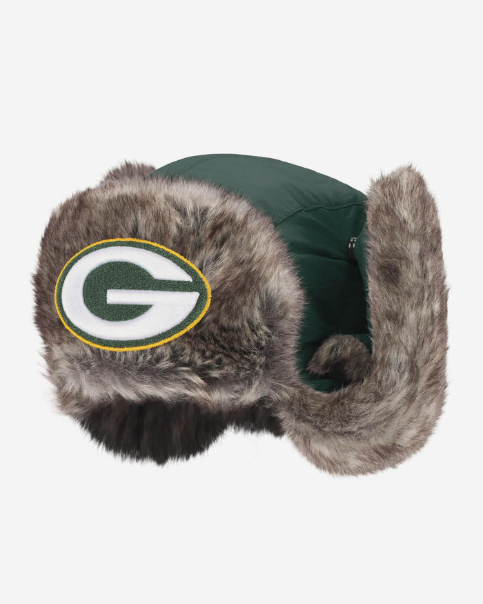 Green Bay Packers Faux Fur Trapper Hat FOCO - FOCO.com