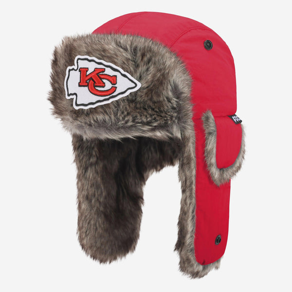 Kansas City Chiefs Faux Fur Trapper Hat FOCO display picture 1