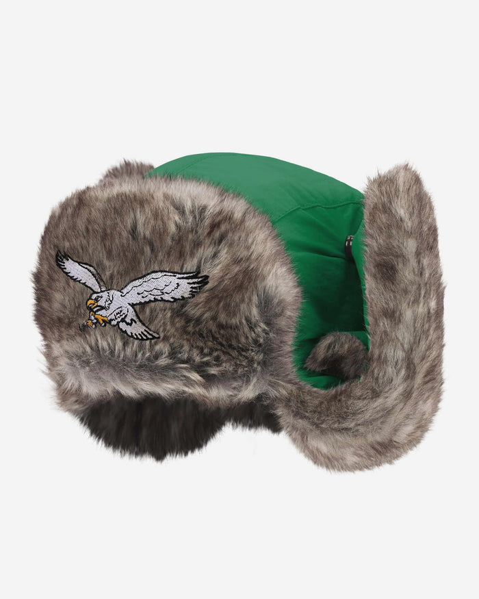 Philadelphia Eagles Kelly Green Faux Fur Trapper Hat FOCO - FOCO.com