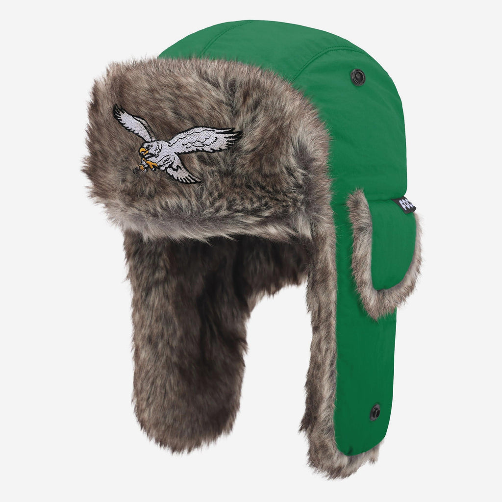 Philadelphia Eagles Kelly Green Faux Fur Trapper Hat FOCO - FOCO.com