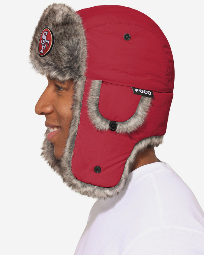 San Francisco 49ers Faux Fur Trapper Hat FOCO - FOCO.com